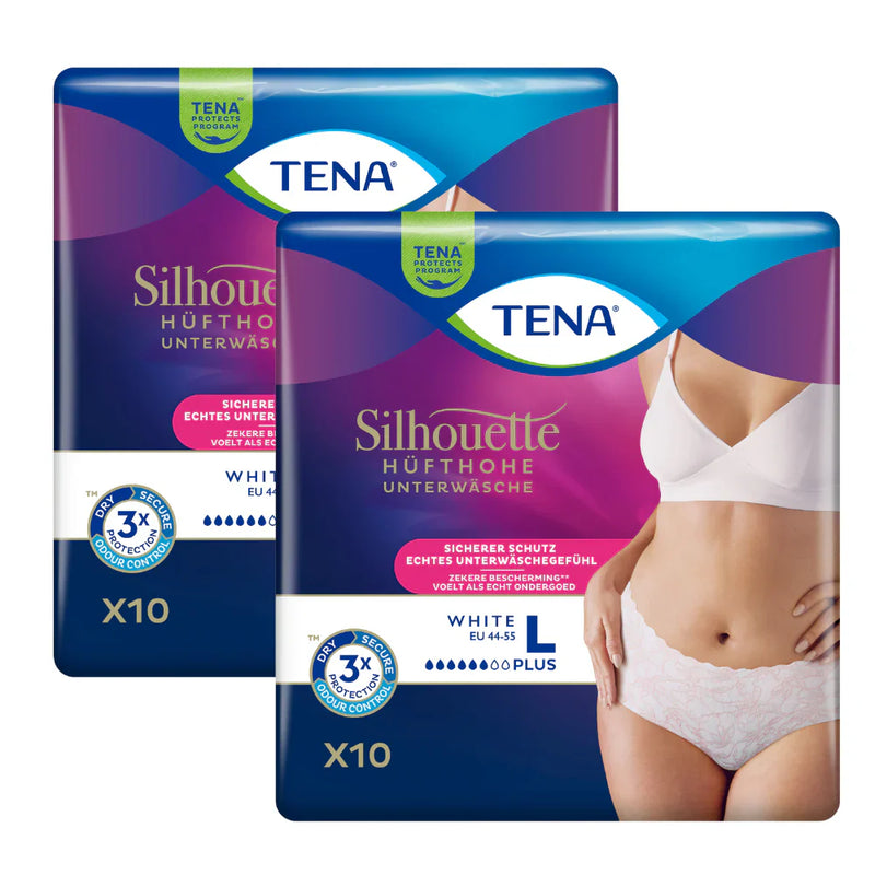 TENA Silhouette Pants Plus White