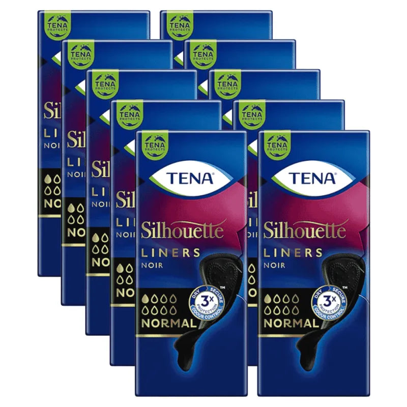 TENA Silhouette Slipeinlagen Normal Noir